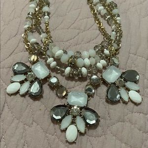 INC 4 strand Statement necklace meant to sit closer to neck.